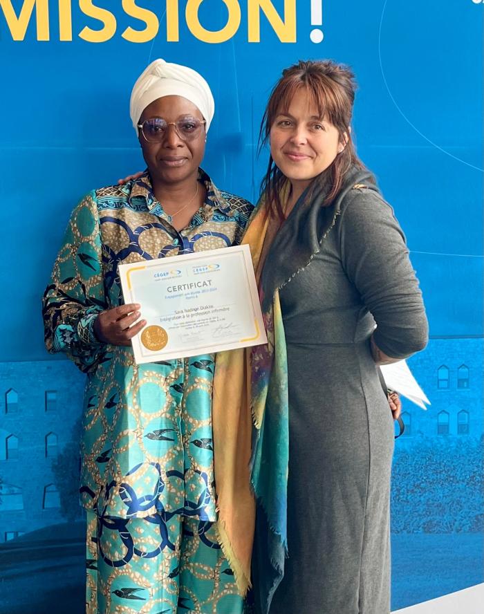 Sara Nadeige Diakite, engagement aux études - offerte par l'Association des parents du Cégep