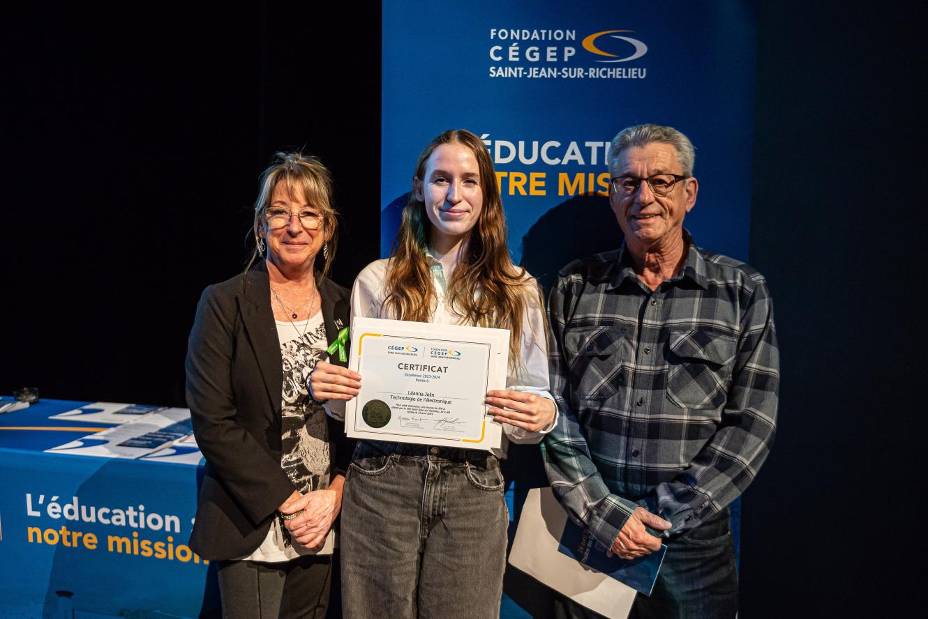 Léanna Jolin, excellence - offerte par la Ville Saint-Jean-sur-Richelieu