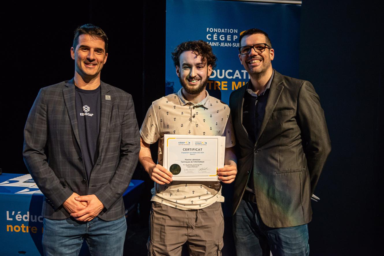 Maxime Labrecque, engagement aux études - offerte par Edgegap