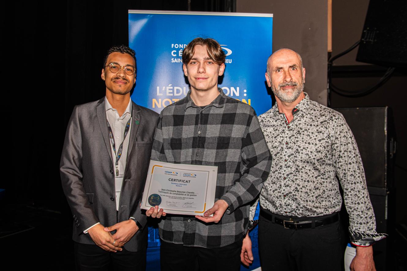 Jean-Christophe Beaumier Charette, excellence - offerte par Desjardins