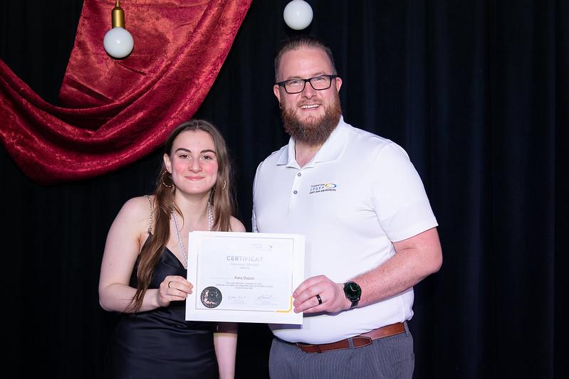 Kiara Dupuis, personnalité étudiante engagée (Force Avenir) - offerte par la Fondation du Cégep Saint-Jean-sur-Richelieu