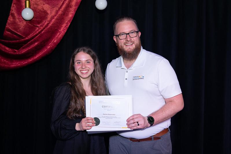 Noémie Bissonnette, personnalité étudiante persévérante (force avenir) - offerte par la Fondation du Cégep Saint-Jean-sur-Richelieu