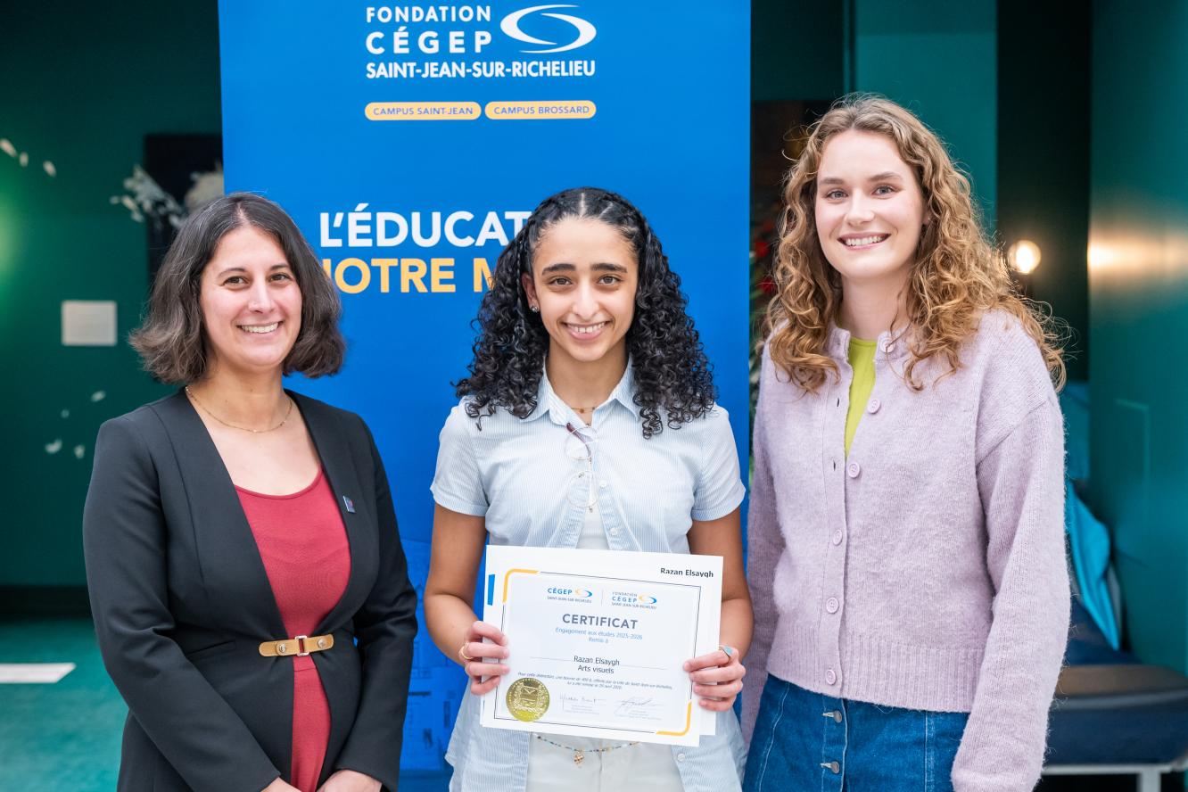 Razan Elsaygh, engagement aux études - offerte par la Ville de Saint-Jean-sur-Richelieu