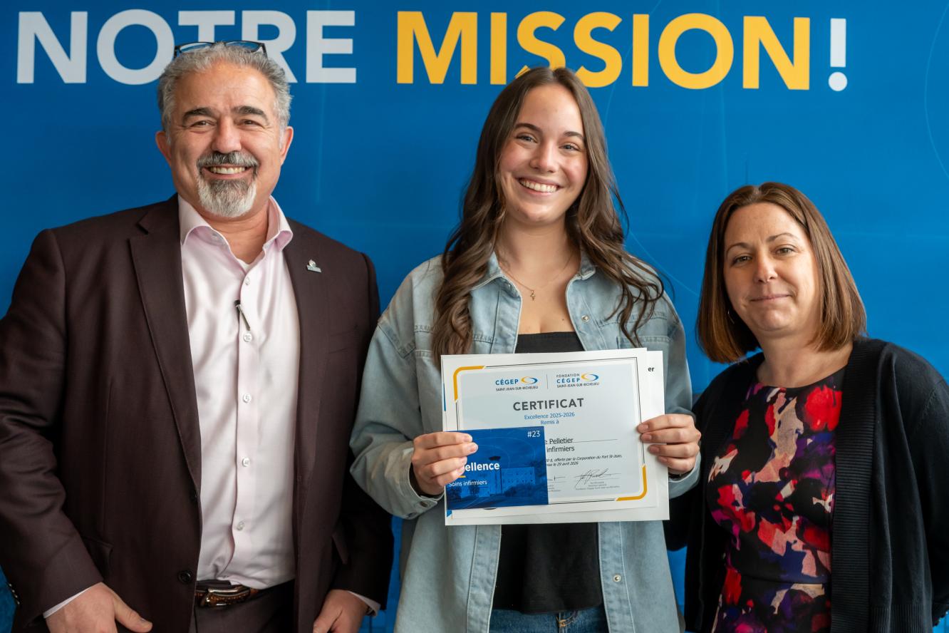 Laurie Pelletier, excellence - offerte par la Corporation du Fort St-Jean
