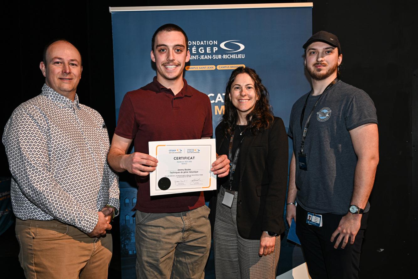 Jeremy Boulais, excellence - offerte par Pratt & Whitney Canada