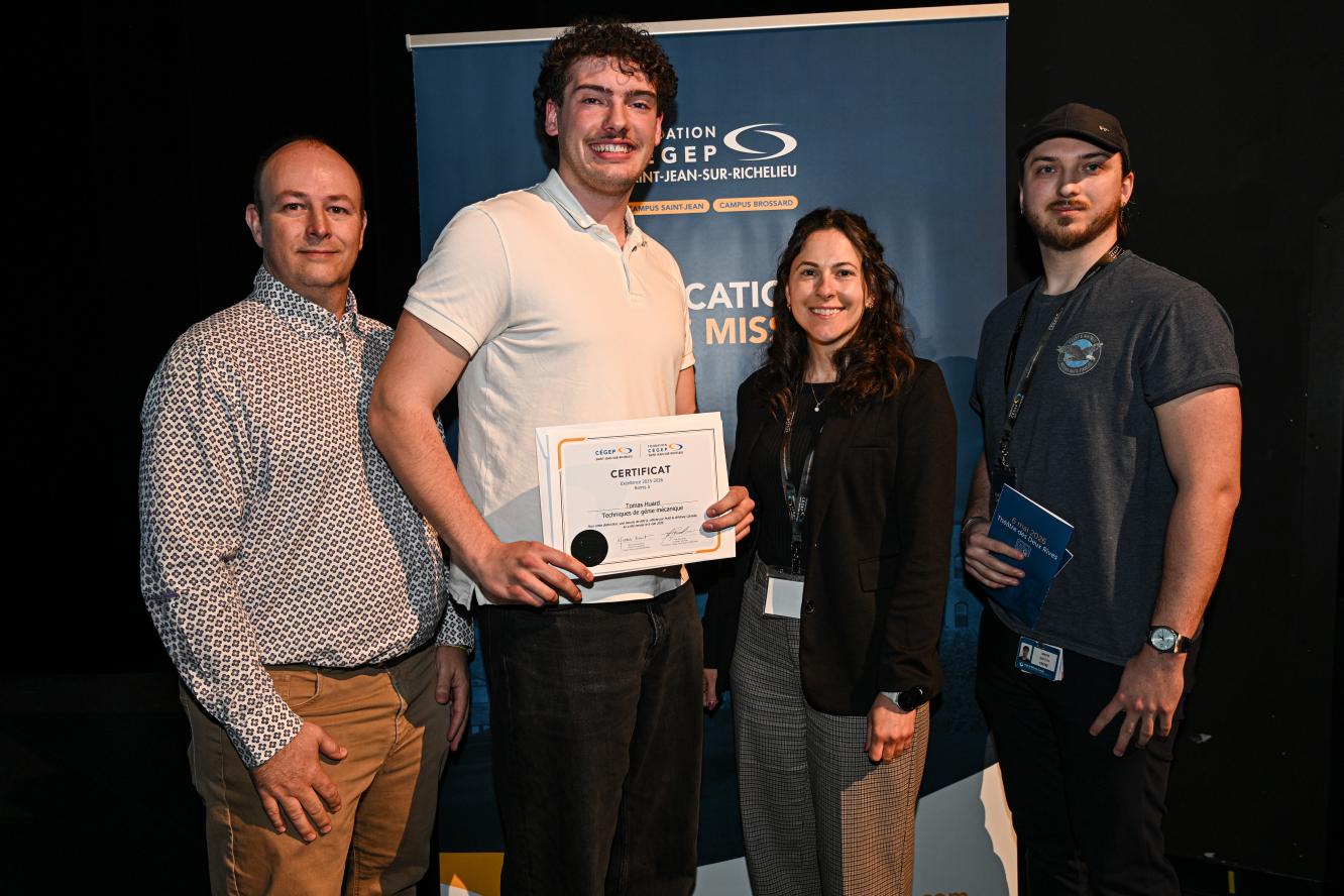 Tomas Huard, excellence - offerte par Pratt & Whitney Canada