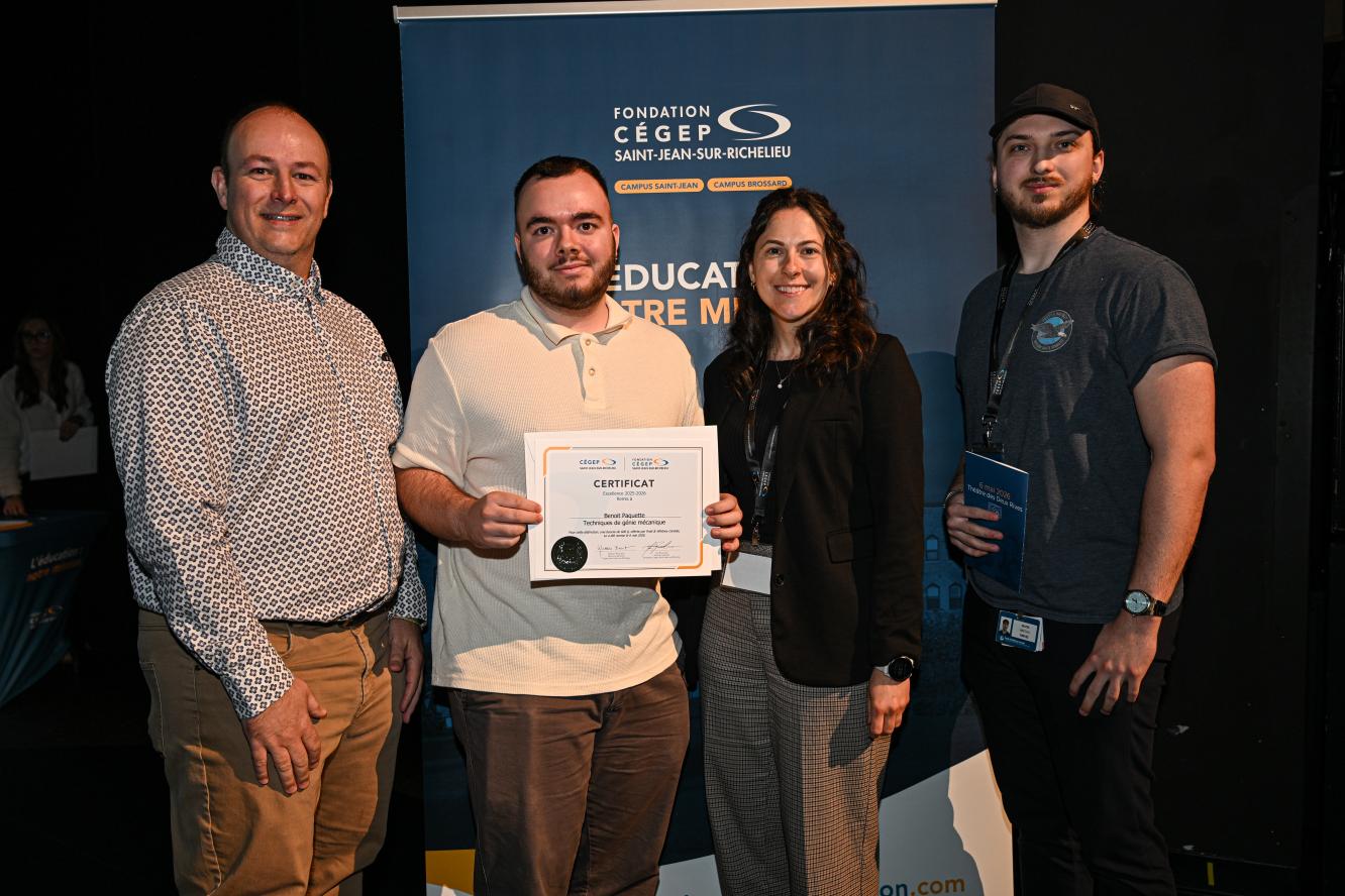 Benoit Paquette, excellence - offerte par Pratt & Whitney Canada