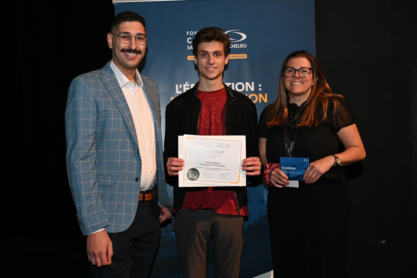 Xavier Boudreau, excellence - offerte par Sinopé Technologies